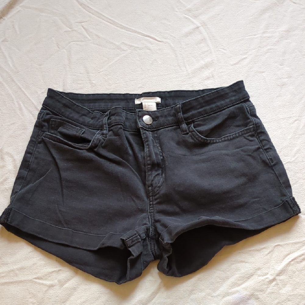 H&M Black Jean Shorts